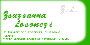 zsuzsanna losonczi business card